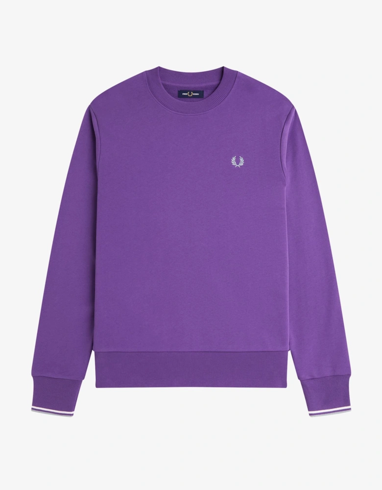 M7535 Crew Neck Sweatshirt Purple