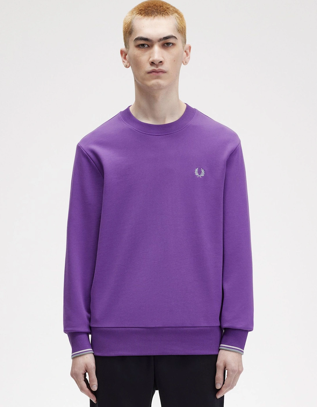 M7535 Crew Neck Sweatshirt Purple