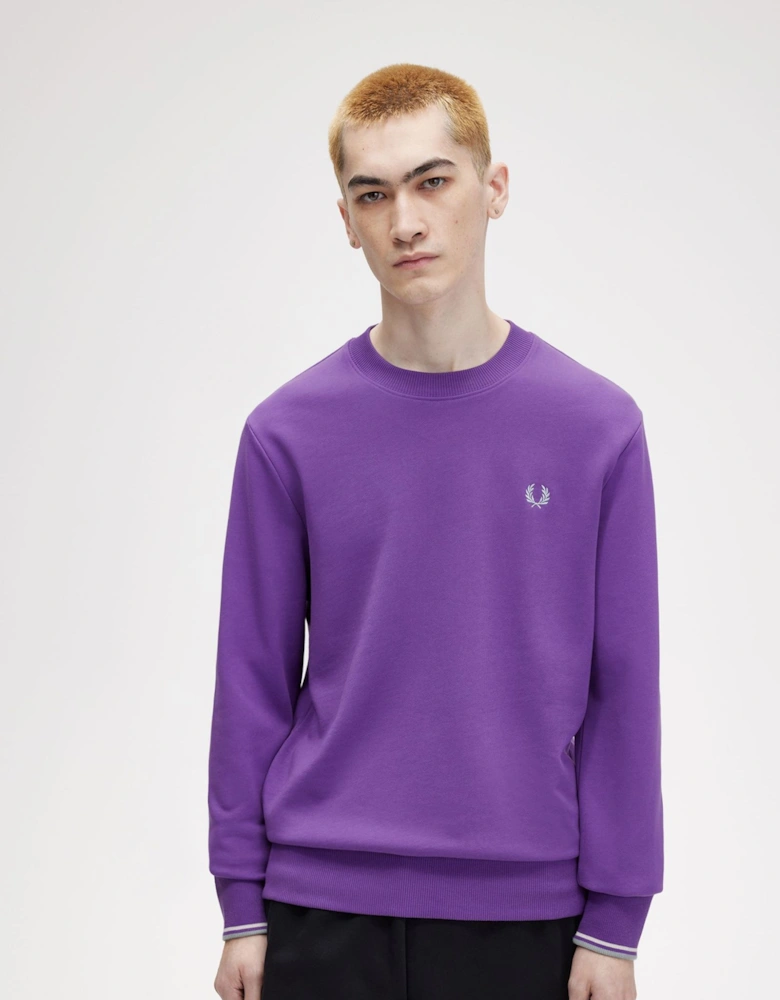 M7535 Crew Neck Sweatshirt Purple