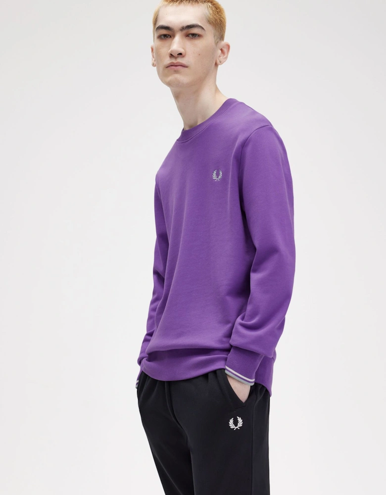 M7535 Crew Neck Sweatshirt Purple
