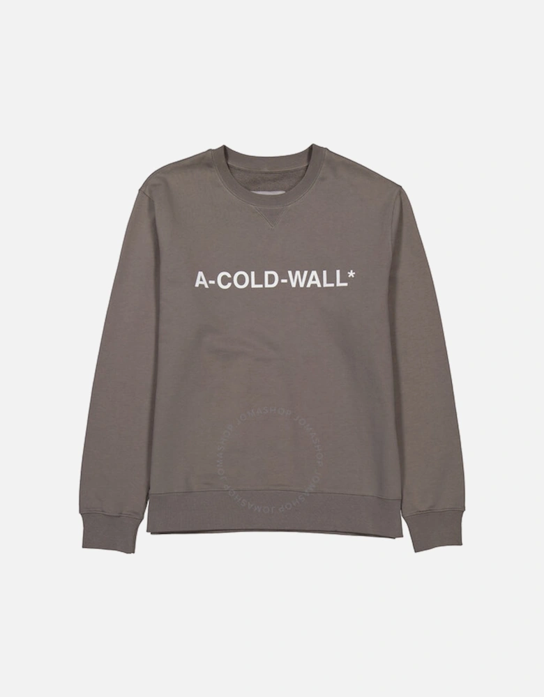 A-Cold-Wall* Essential Logo Crew Neck Sweatshirt Mid Grey