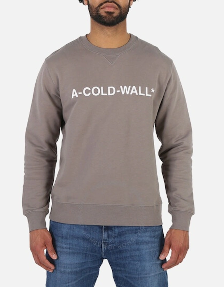 A-Cold-Wall* Essential Logo Crew Neck Sweatshirt Mid Grey