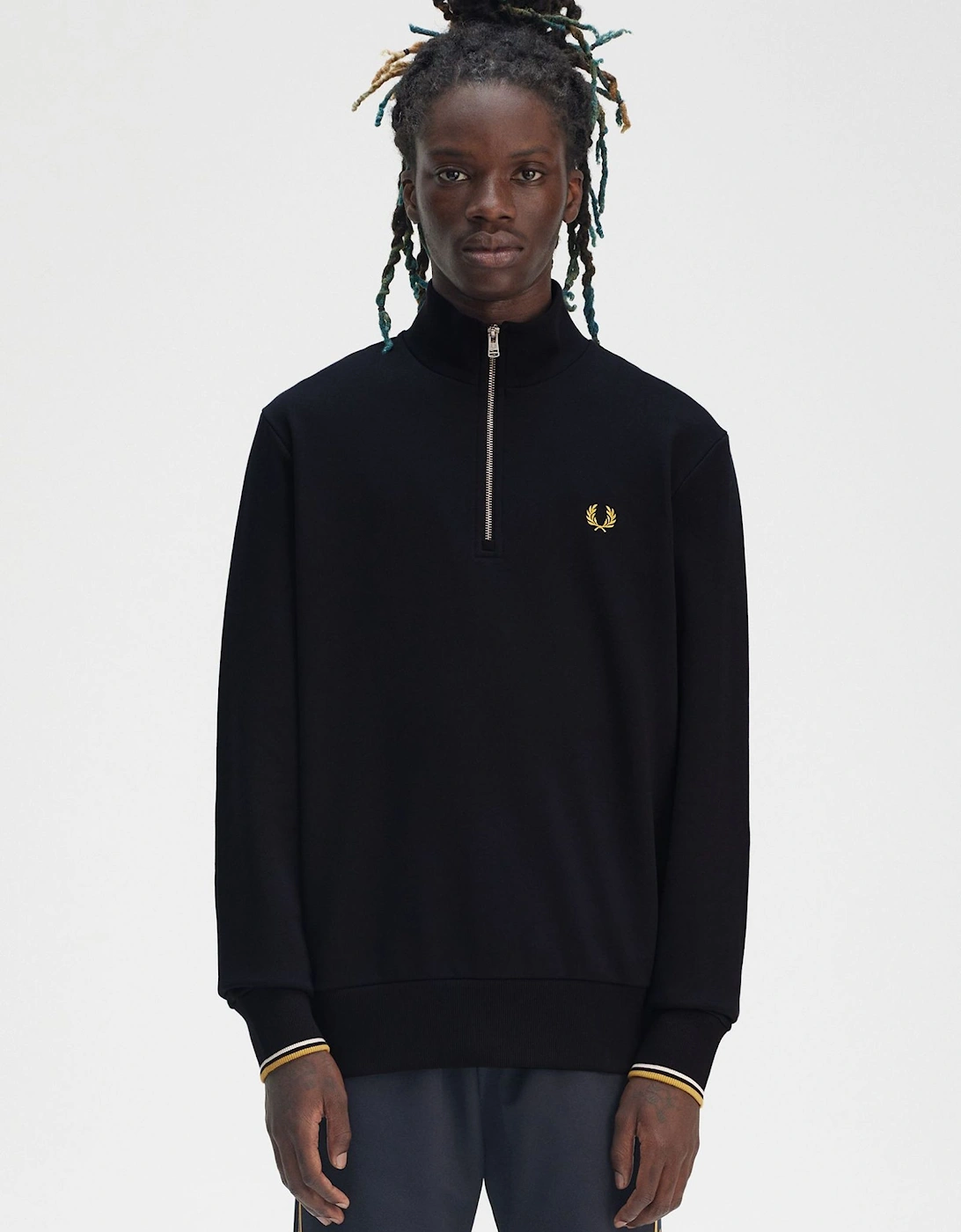 M3574 Half Zip Sweatshirt Navy / Honeycombe