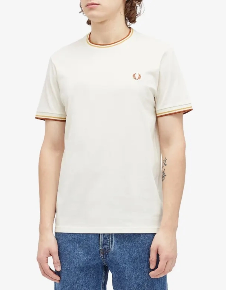 M1588 Twin Tipped T-Shirt - Ecru/Honeycomb/Marmalade
