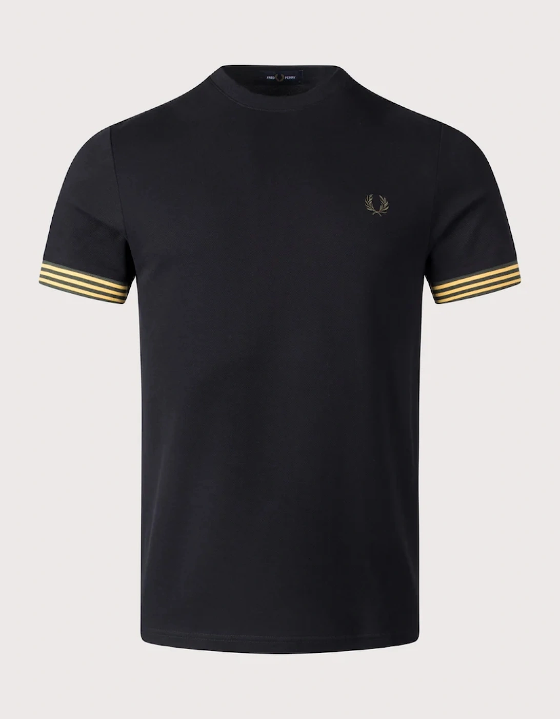 M7707 Striped Cuff T-Shirt - Black, 3 of 2