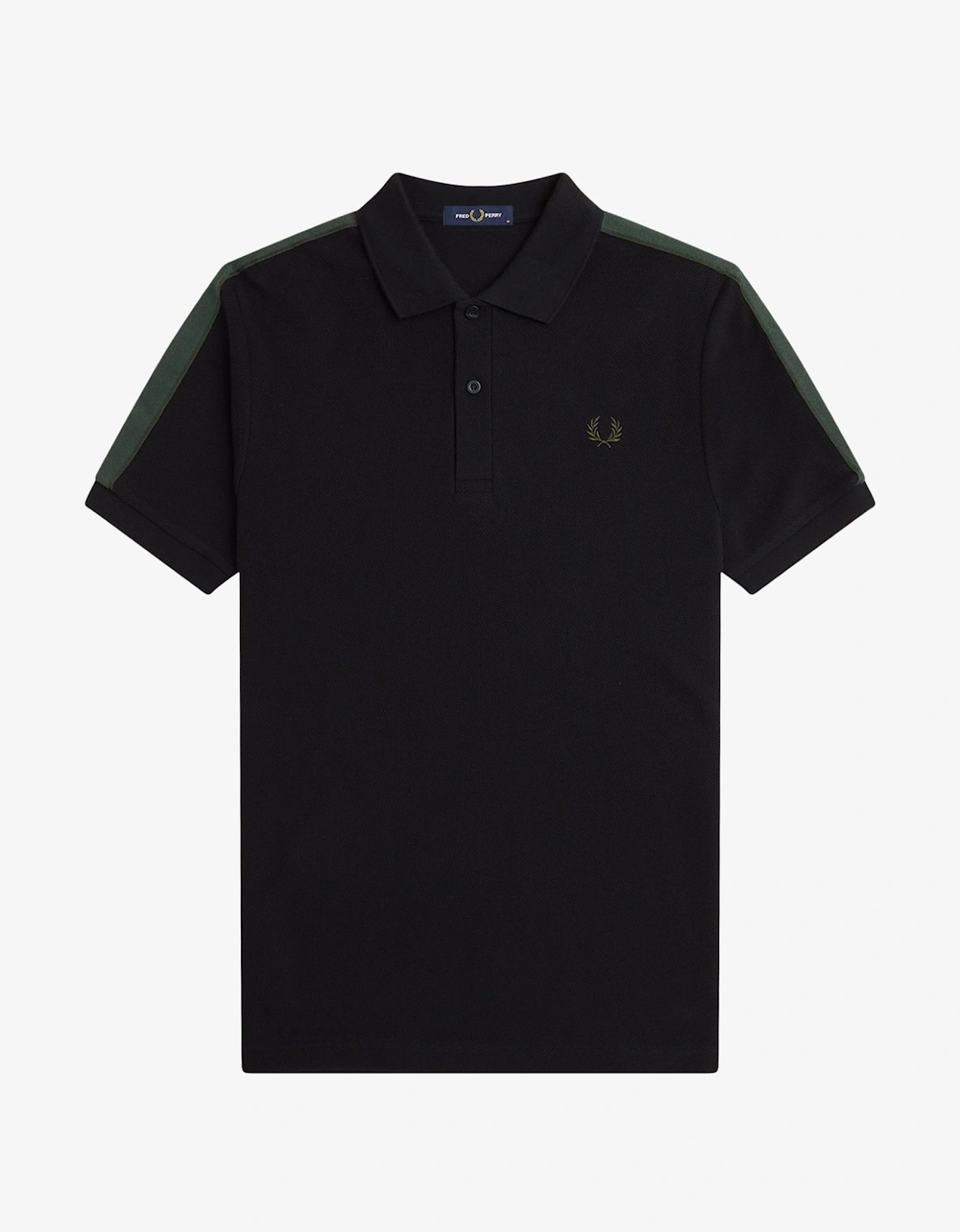 M9890 Towelling Tape Polo Shirt - Black, 8 of 7