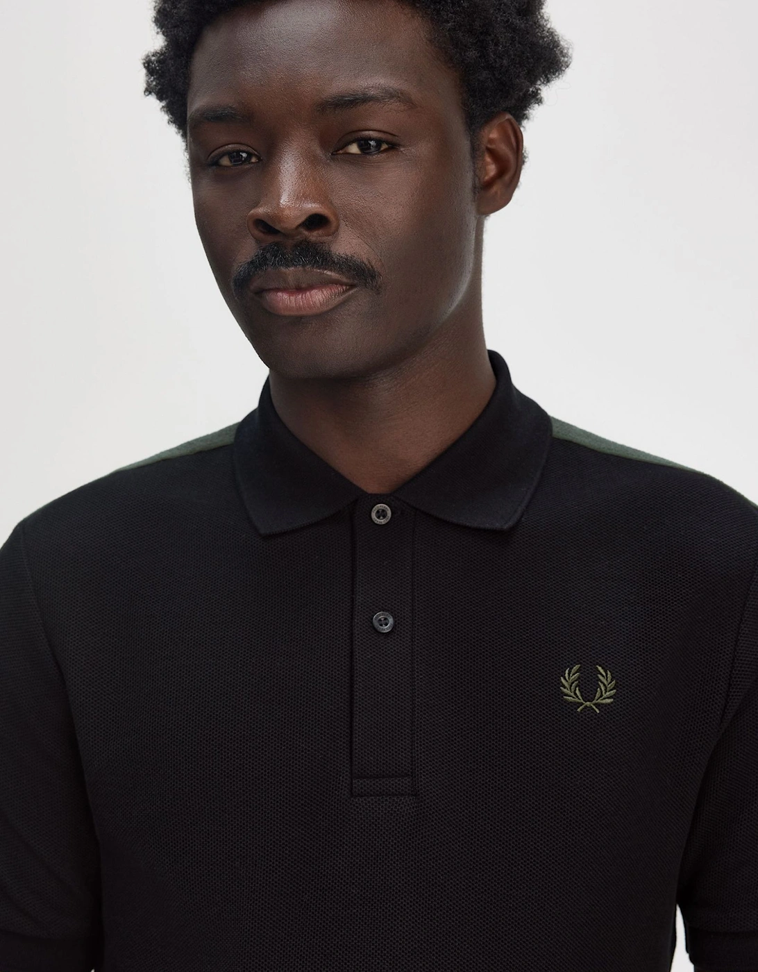 M9890 Towelling Tape Polo Shirt - Black