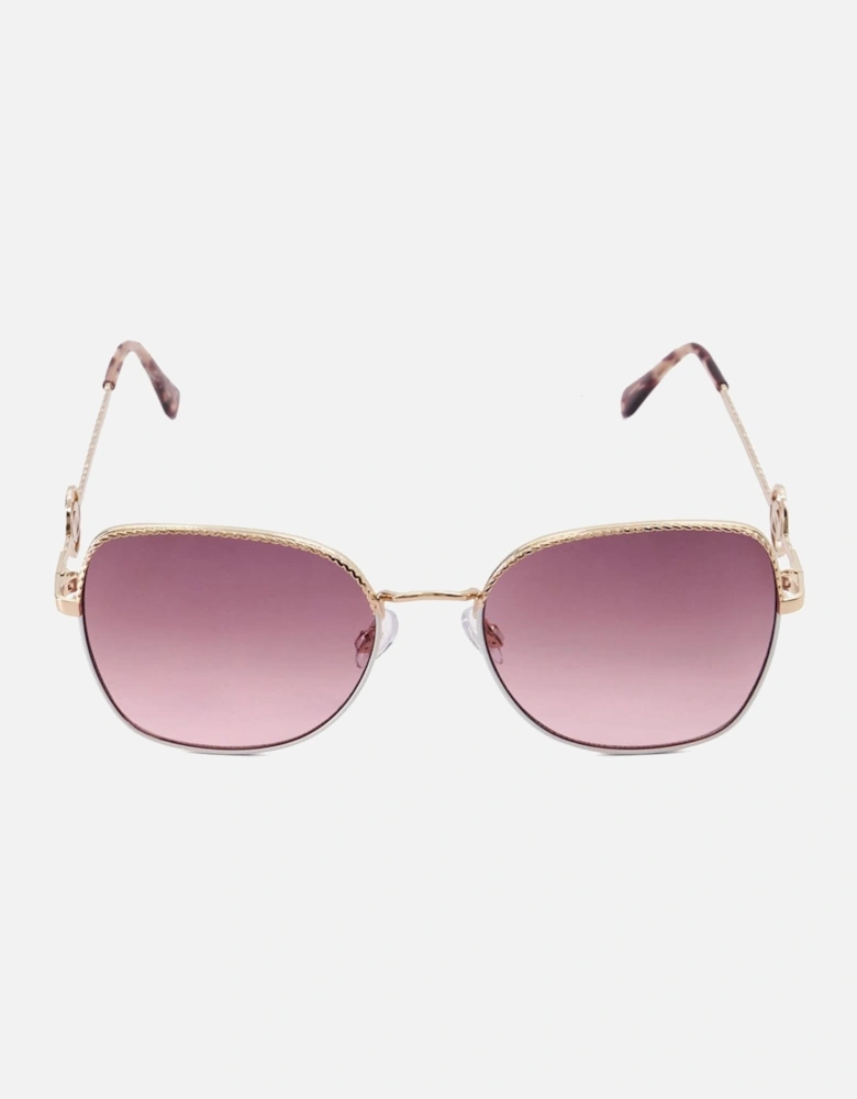 Gilded Metal Frame Sunglasses