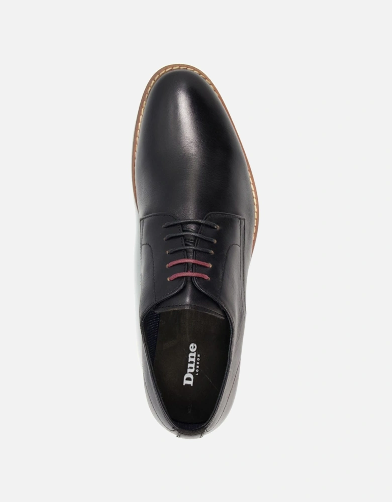Suffloks Sort Leather Gibson Shoes