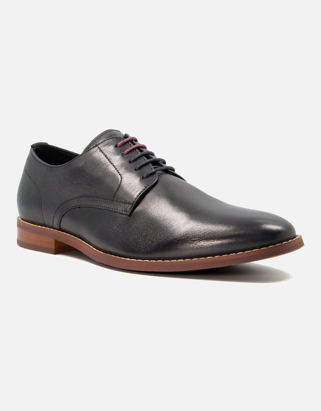 Suffloks Sort Leather Gibson Shoes