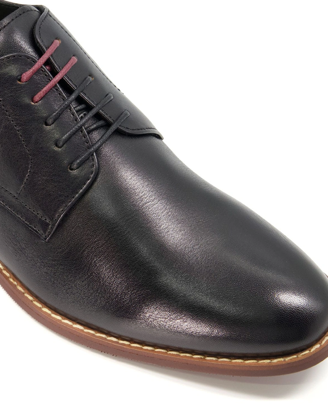 Suffloks Sort Leather Gibson Shoes