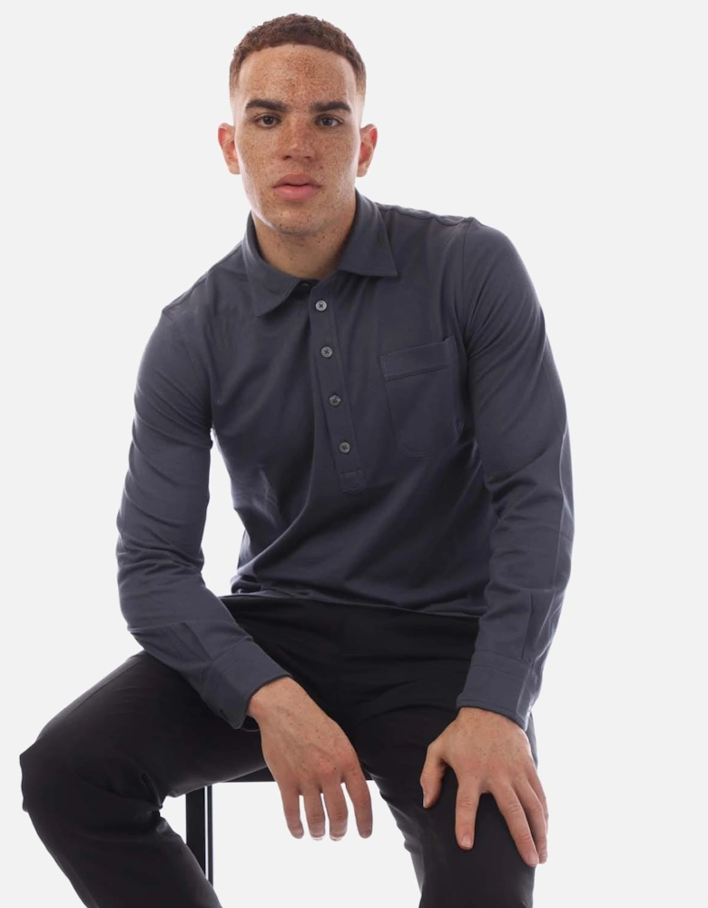 Silk Blend Piquet Polo Shirt