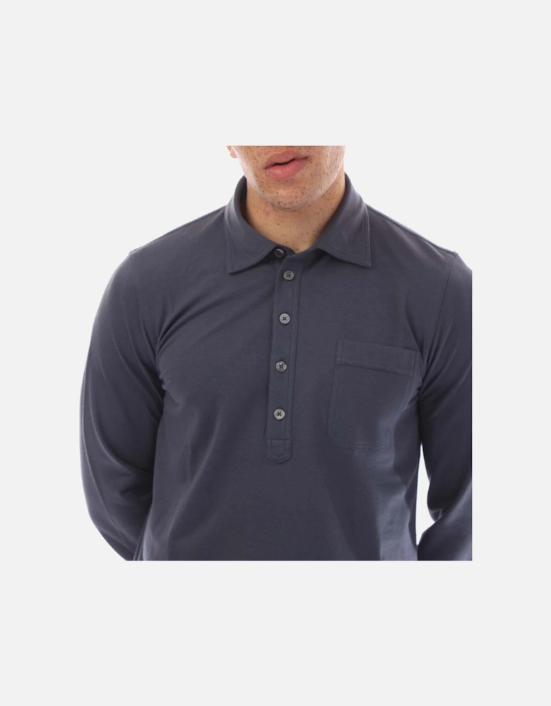 Silk Blend Piquet Polo Shirt