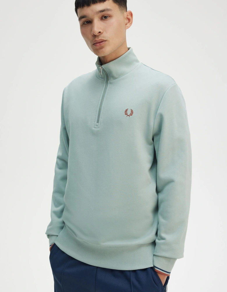 M3574 Half-Zip Sweatshirt - Silver Blue