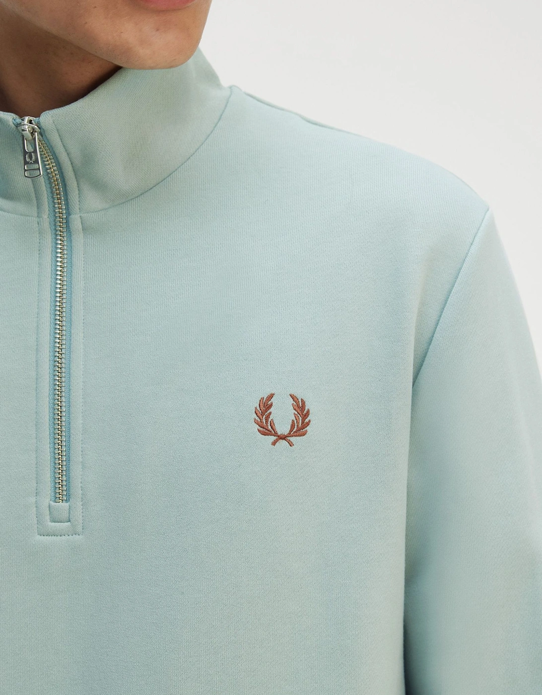 M3574 Half-Zip Sweatshirt - Silver Blue
