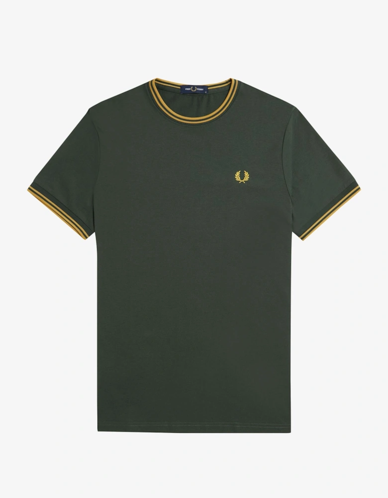 M1588 Twin Tipped T-Shirt - Court Green