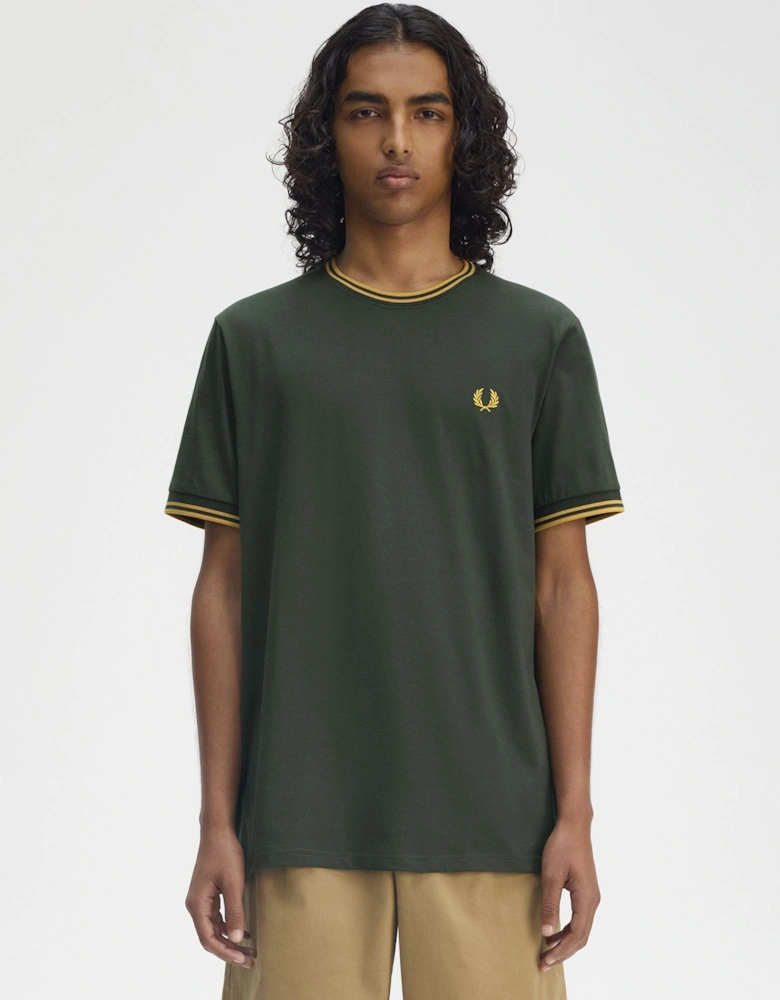 M1588 Twin Tipped T-Shirt - Court Green