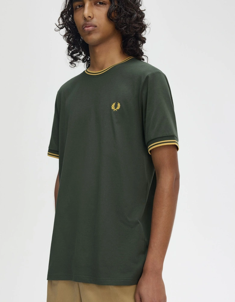 M1588 Twin Tipped T-Shirt - Court Green