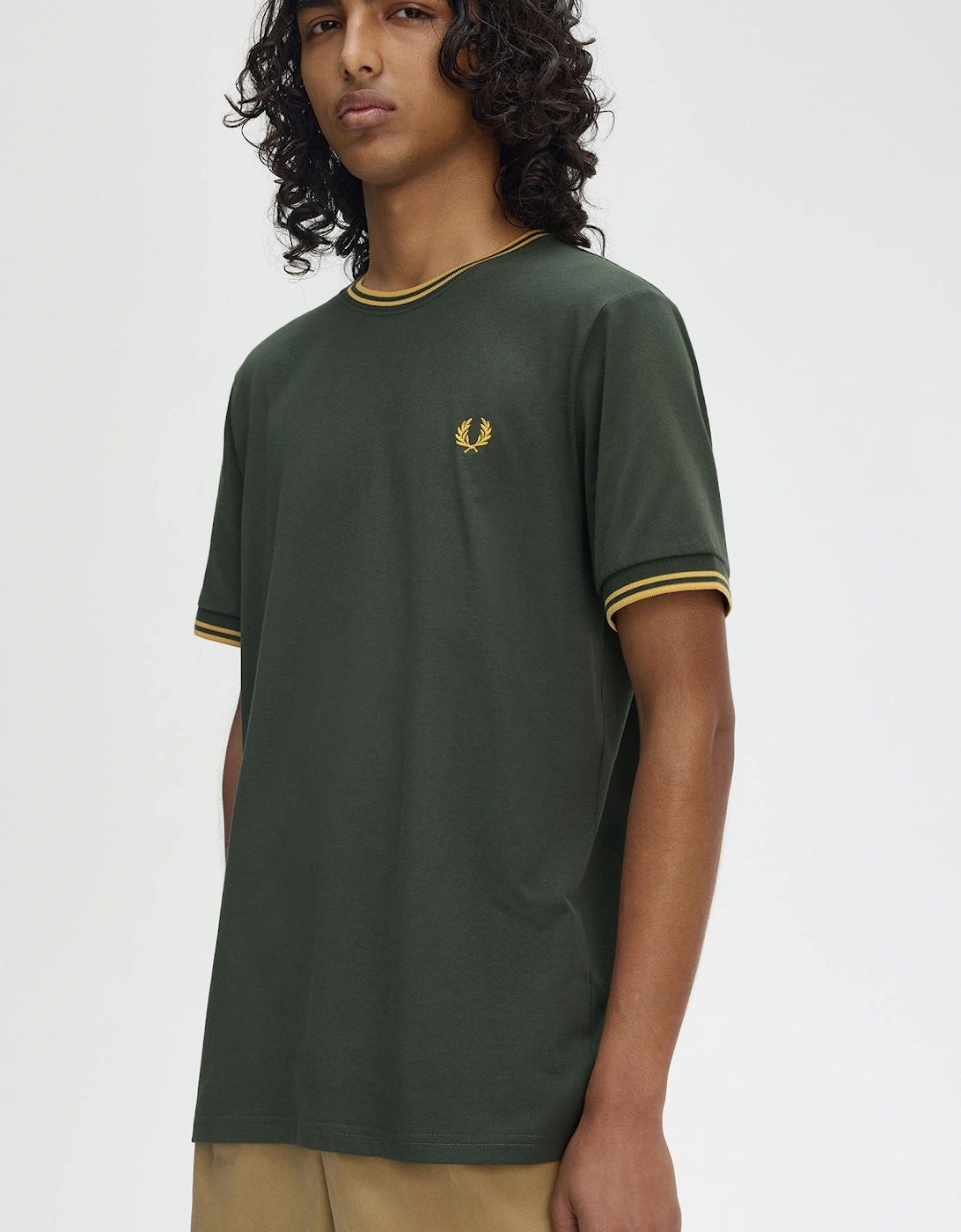 M1588 Twin Tipped T-Shirt - Court Green