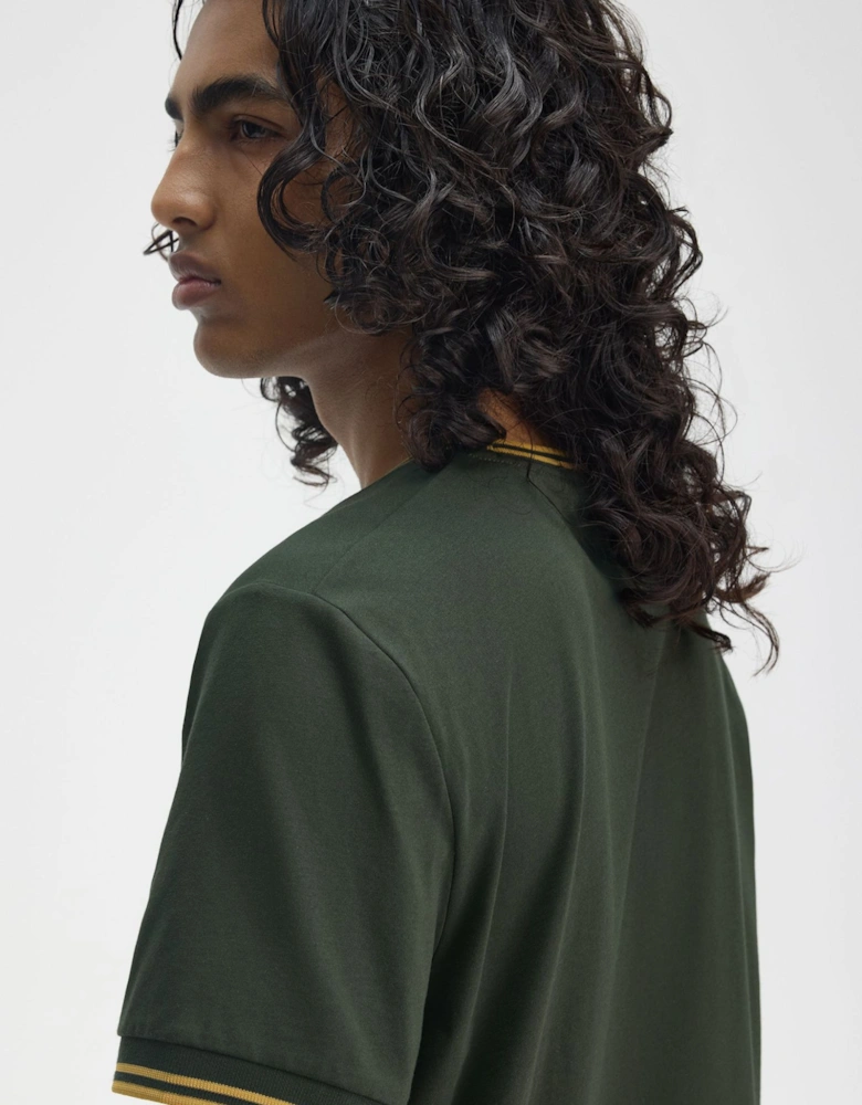 M1588 Twin Tipped T-Shirt - Court Green