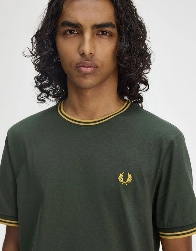 M1588 Twin Tipped T-Shirt - Court Green