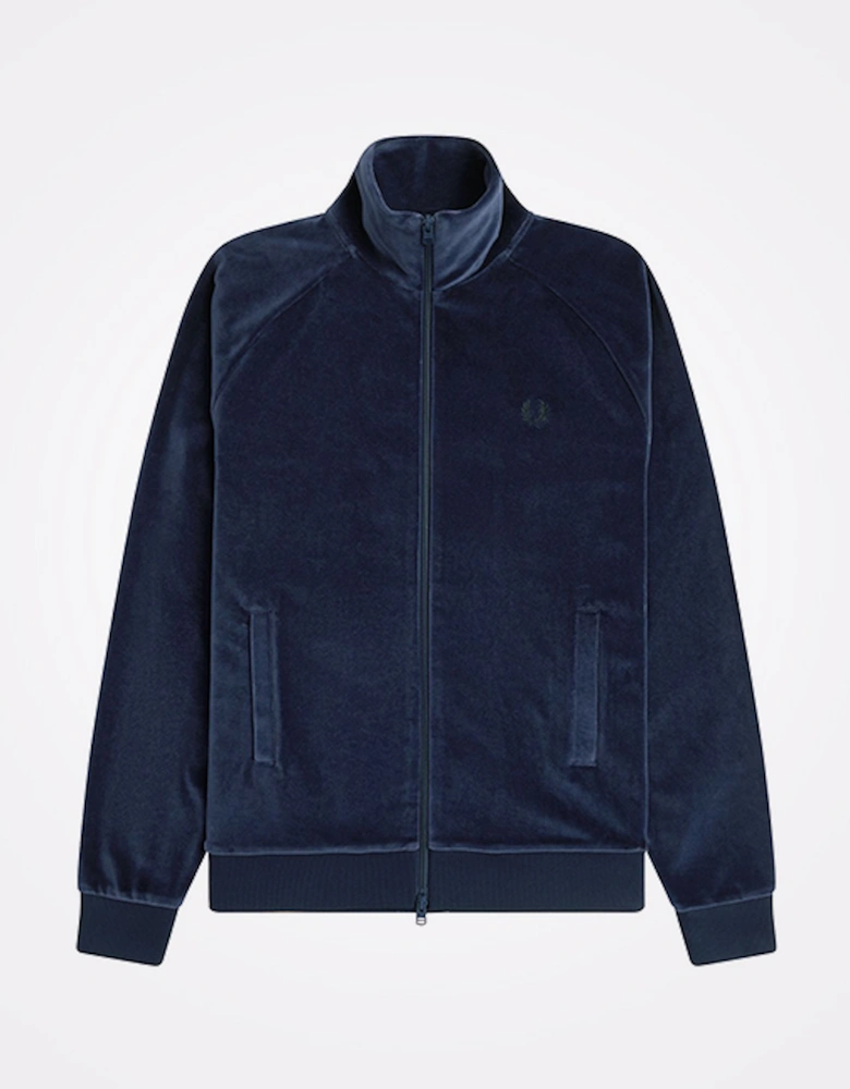 J8555 Velour Track Jacket - Dark Carbon