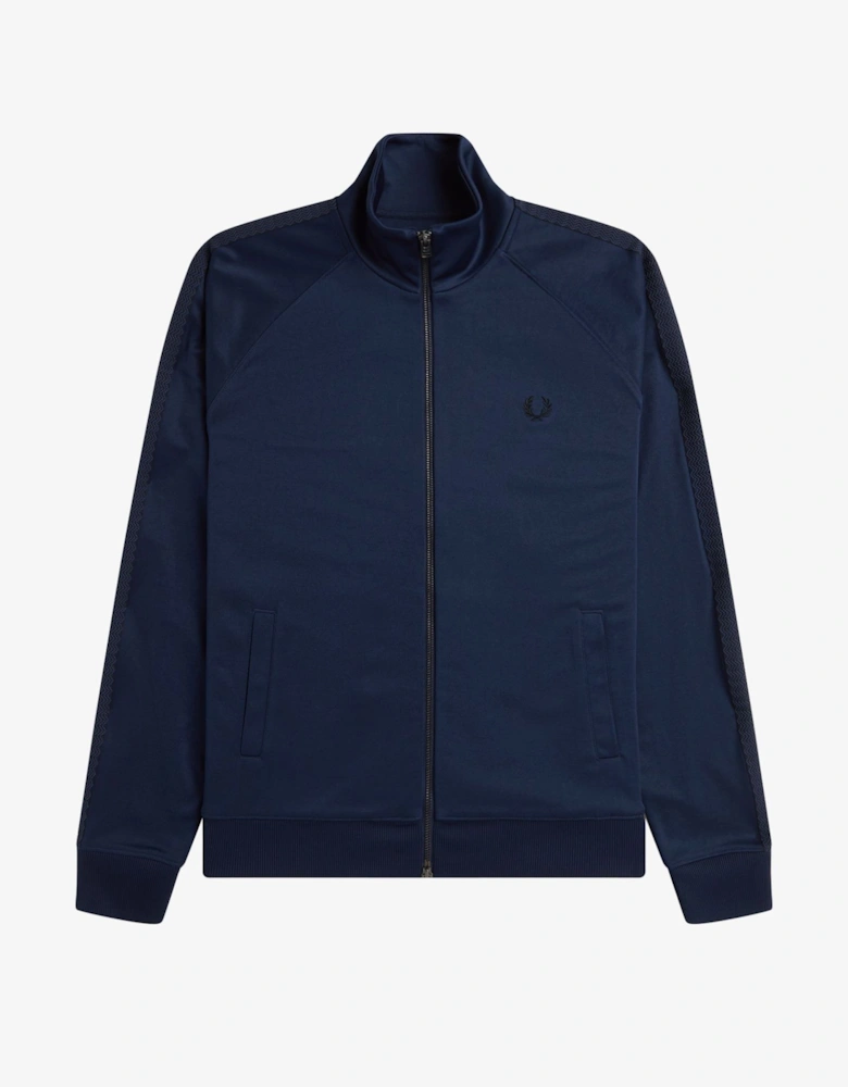 J8571 Taped Track Jacket Dark Carbon Navy