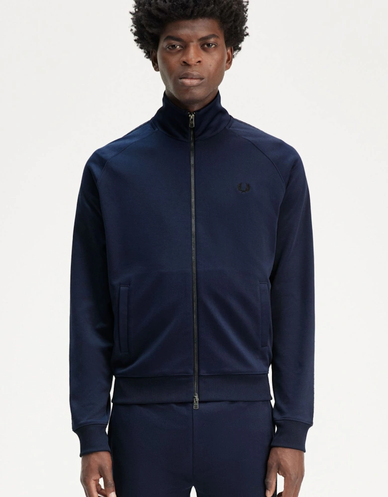 J8571 Taped Track Jacket Dark Carbon Navy