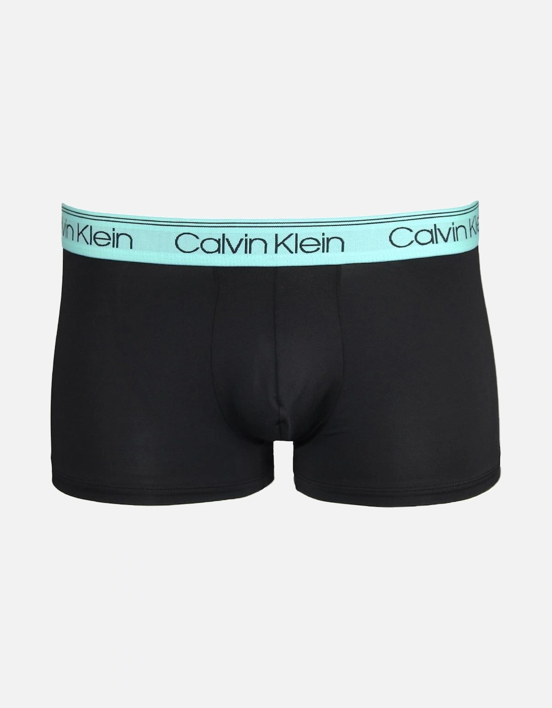 3-Pack Low-Rise Microfiber Stretch Boxer Trunks, Black