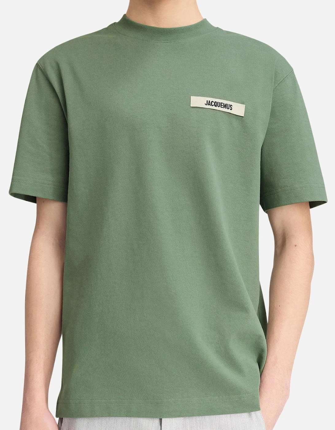 Men's Light Green Le T-Shirt Gros Grain T-Shirt