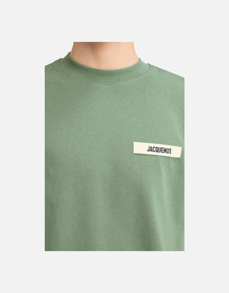 Men's Light Green Le T-Shirt Gros Grain T-Shirt