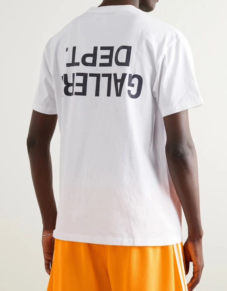 UPSIDE DOWN LOGO TEE WHITE