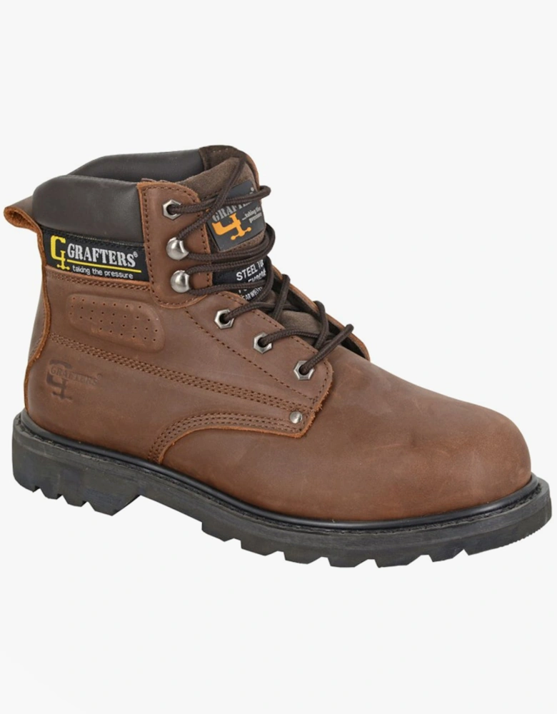 M538BY Mens Safety Boots Brown