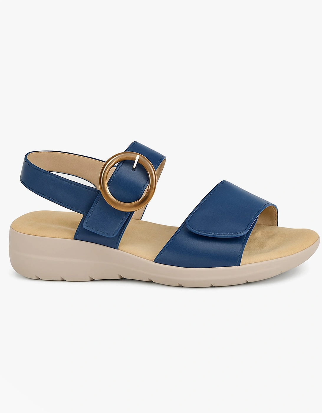 L396NC Ladies Sandals Navy, 5 of 4
