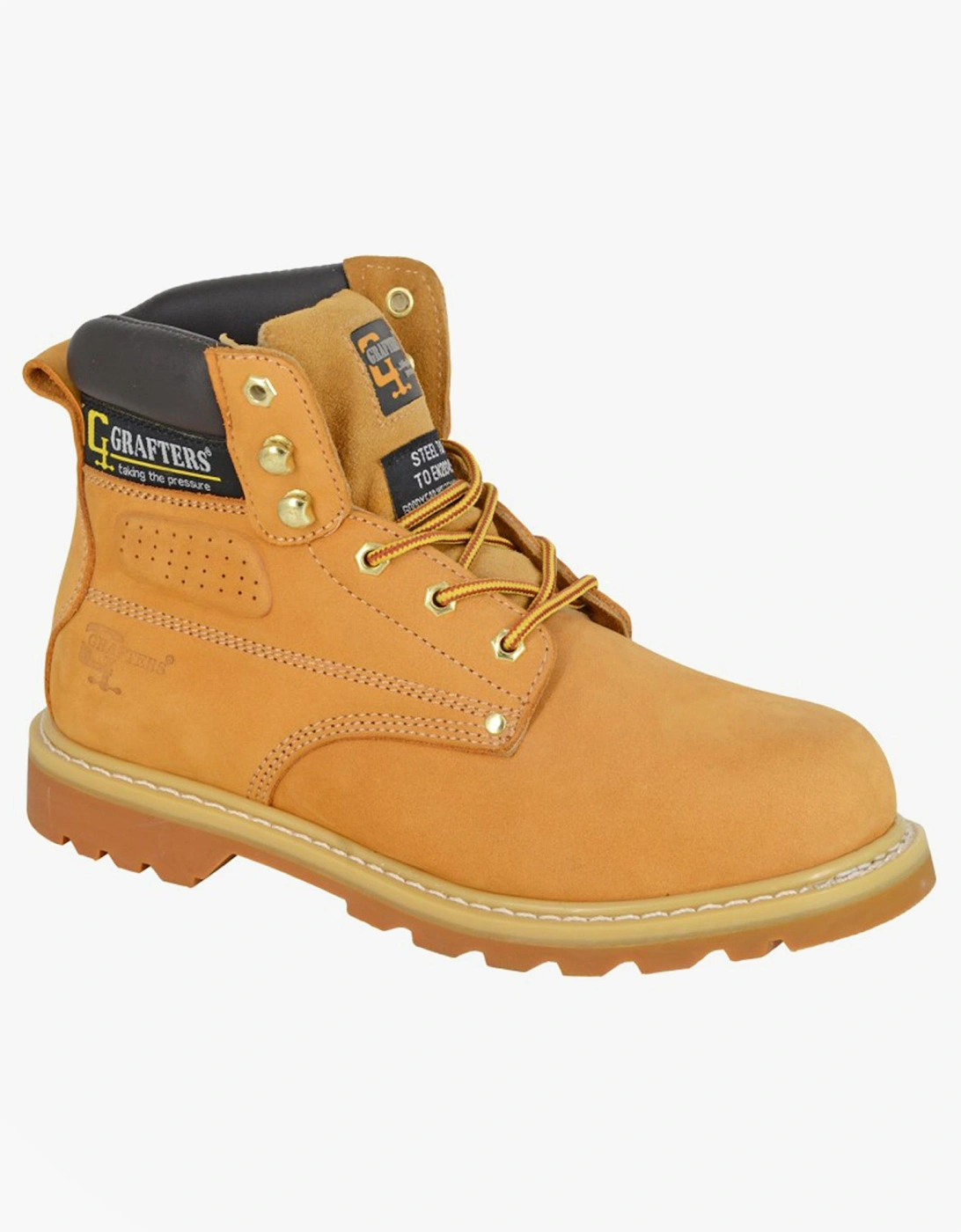 M538NY Mens Safety Boots Honey, 2 of 1