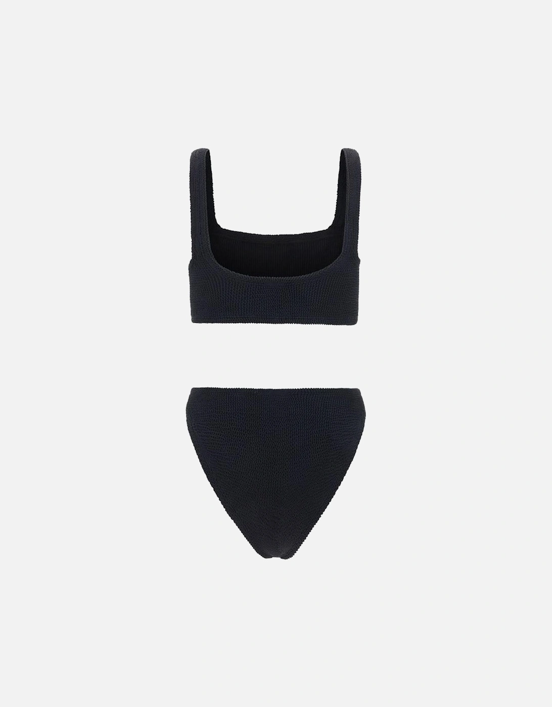 Xandra Crinkle Bandeau Off-Shoulder Swimsuit Women - Black Swimwear