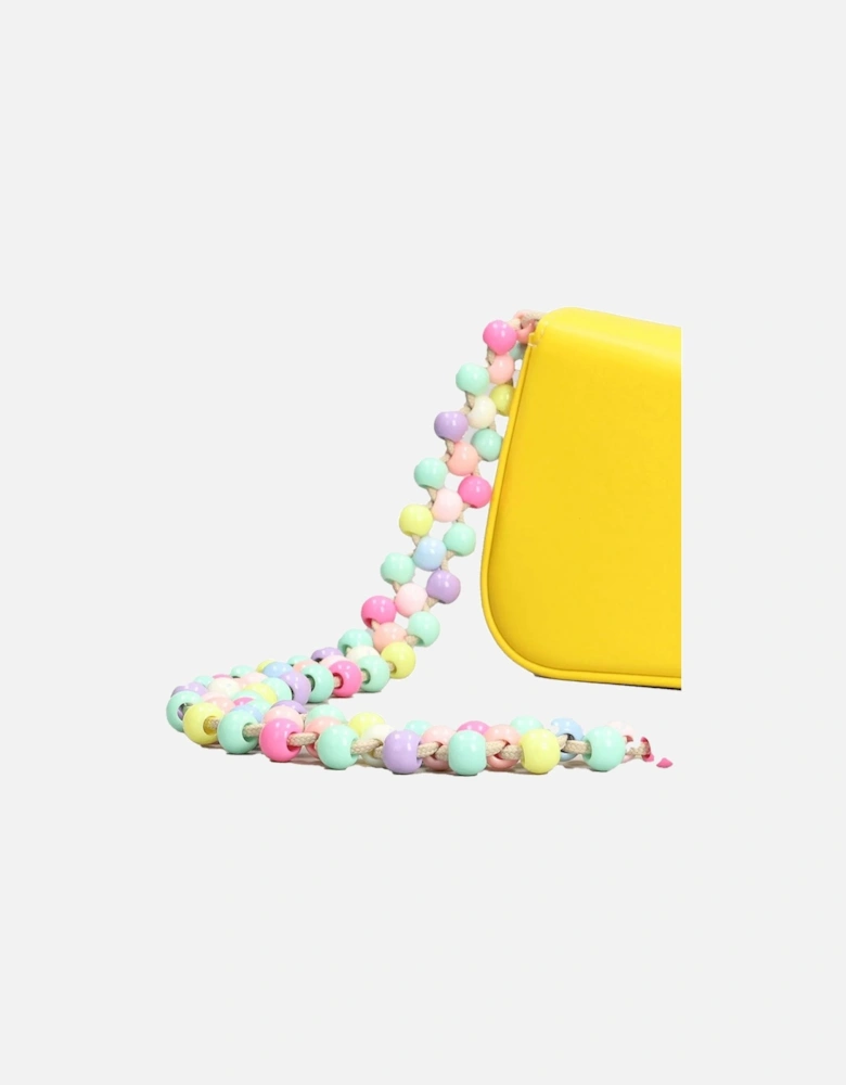 Bead Strap Shoulder Bag Yellow