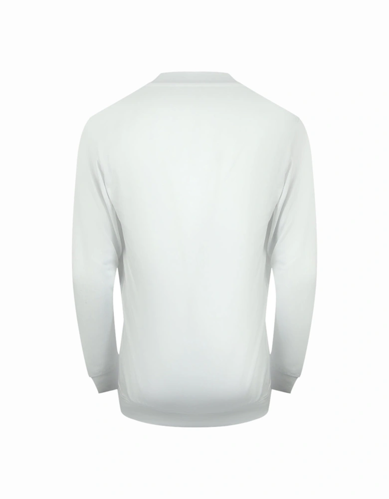 Cavalli Class Vibrant Floral Logo Off White Sweatshirt