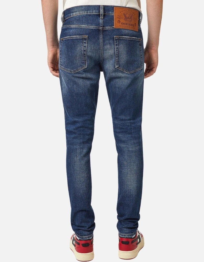 D-Strukt Large Patch Blue Denim Pants
