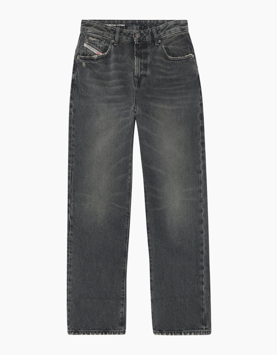 Diesel Men's Black 1995 D-Sark Faded Denim Pants  32/32 Size W32 / 32L