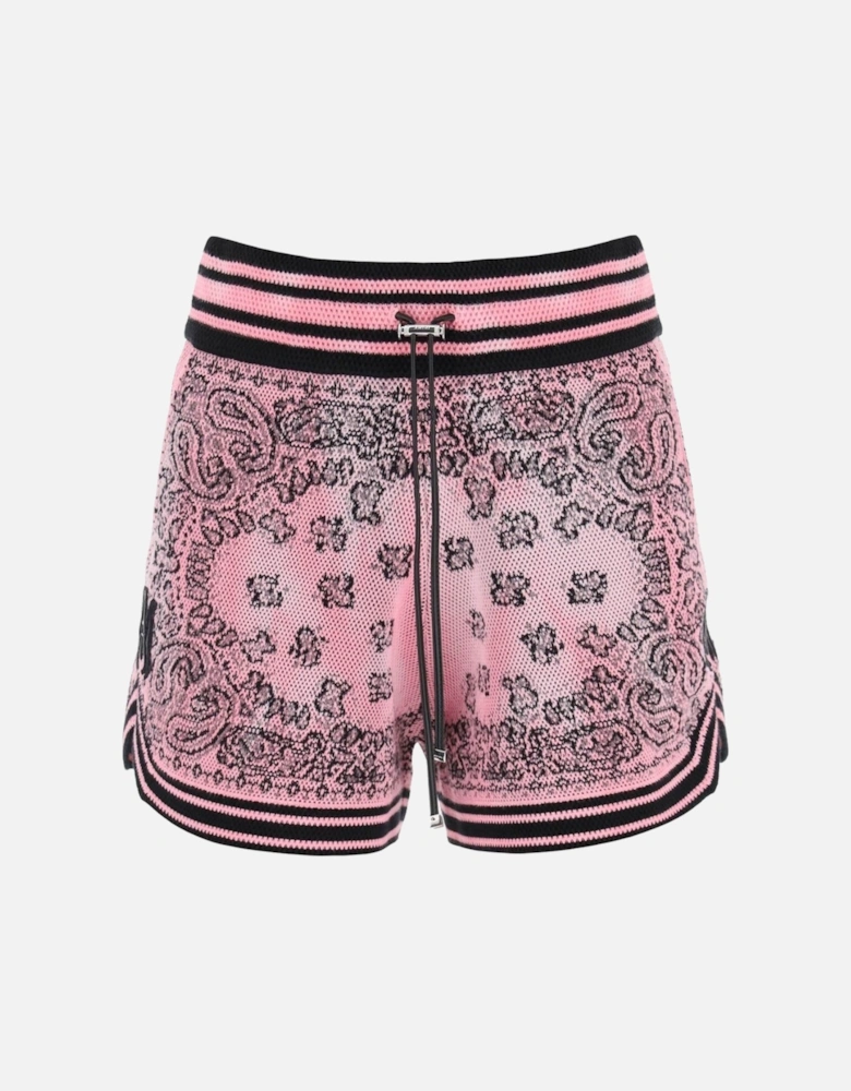 Bandana Basketball Shorts Knitwear Pink