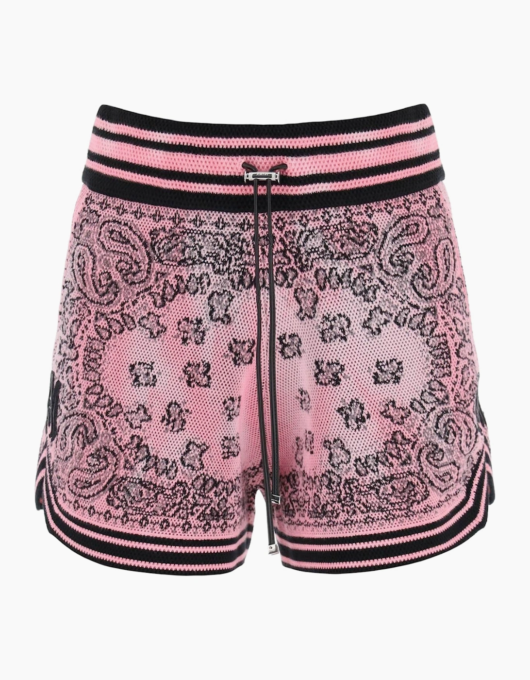 Women's Amiri Bandana Basketball Shorts Knitwear Pink - Size: XS