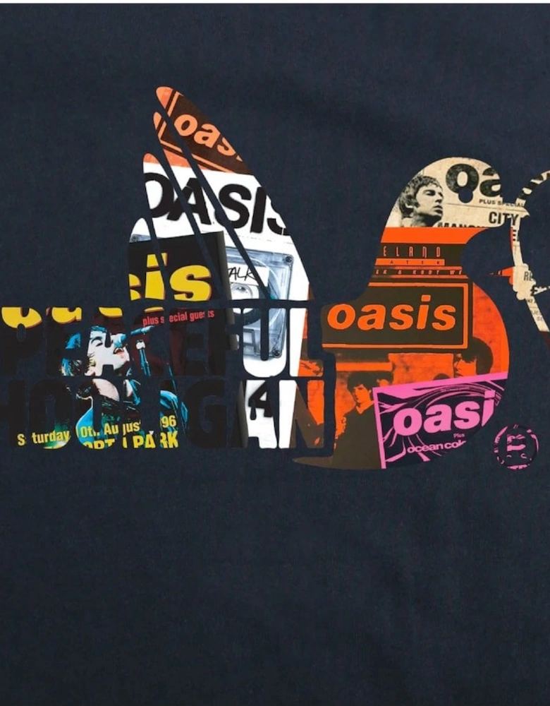 Oasis Poster Dove T Shirt Navy
