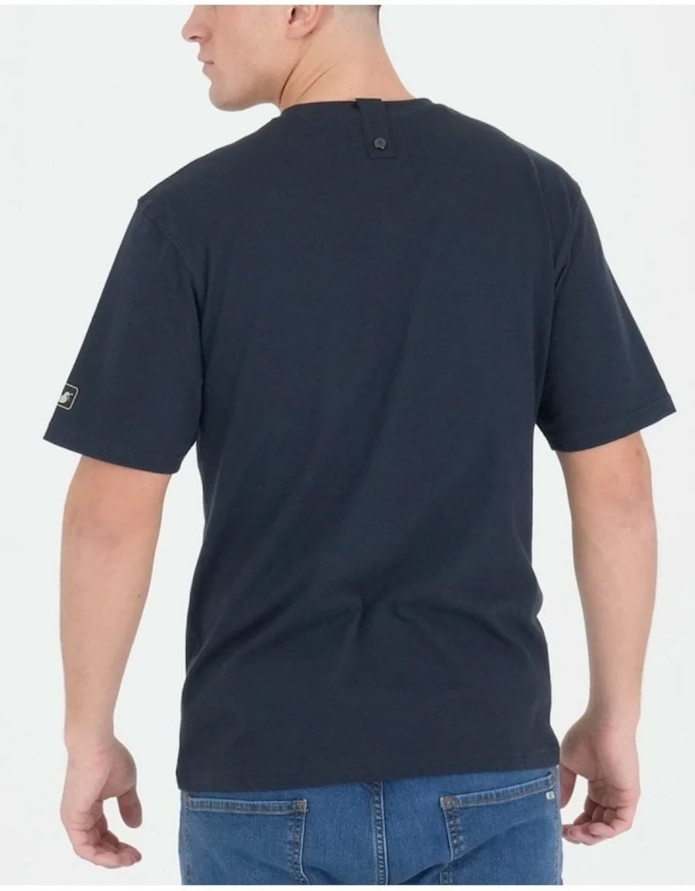 Oasis Live Forever T Shirt Navy