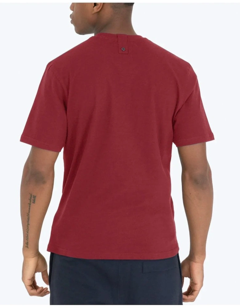 Oasis Brothers T Shirt Dark Red