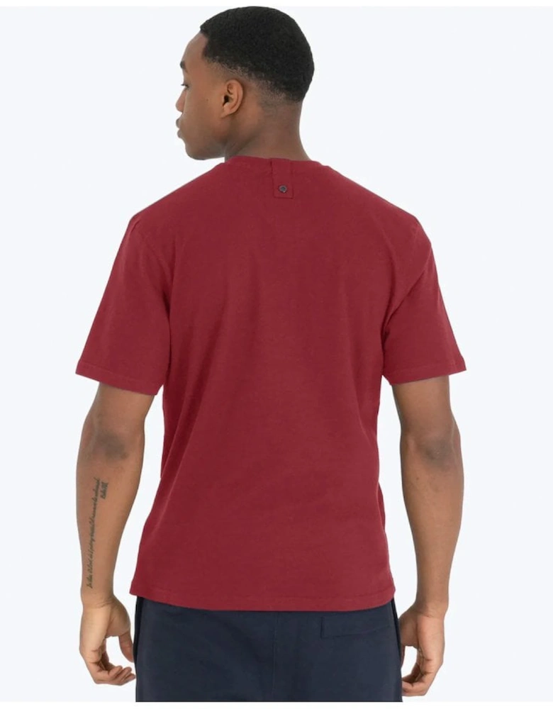 Oasis Poster Dove T Shirt Deep Red