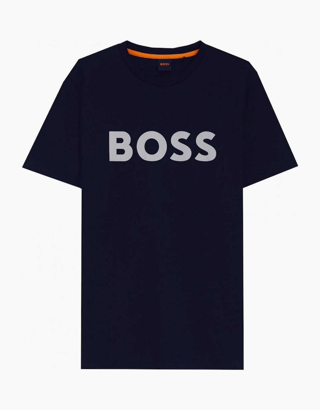 Hugo Boss Men's Black Navy Relaxed Fit T-Shirt. - Size: 42