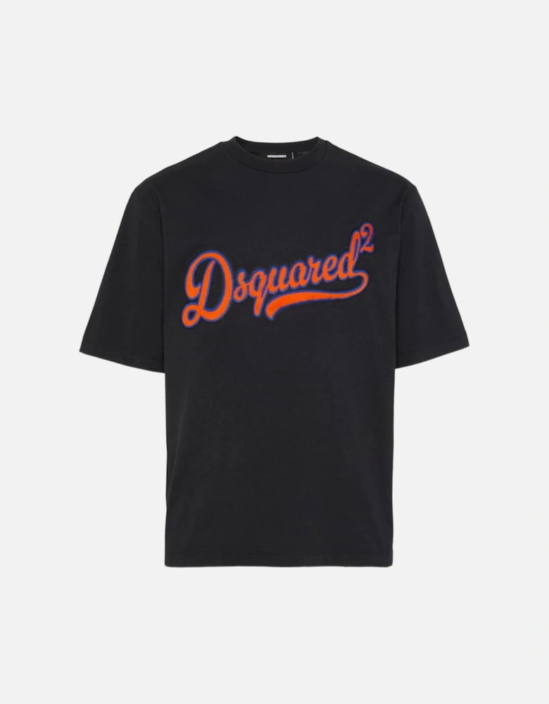 College Logo T-Shirt Black
