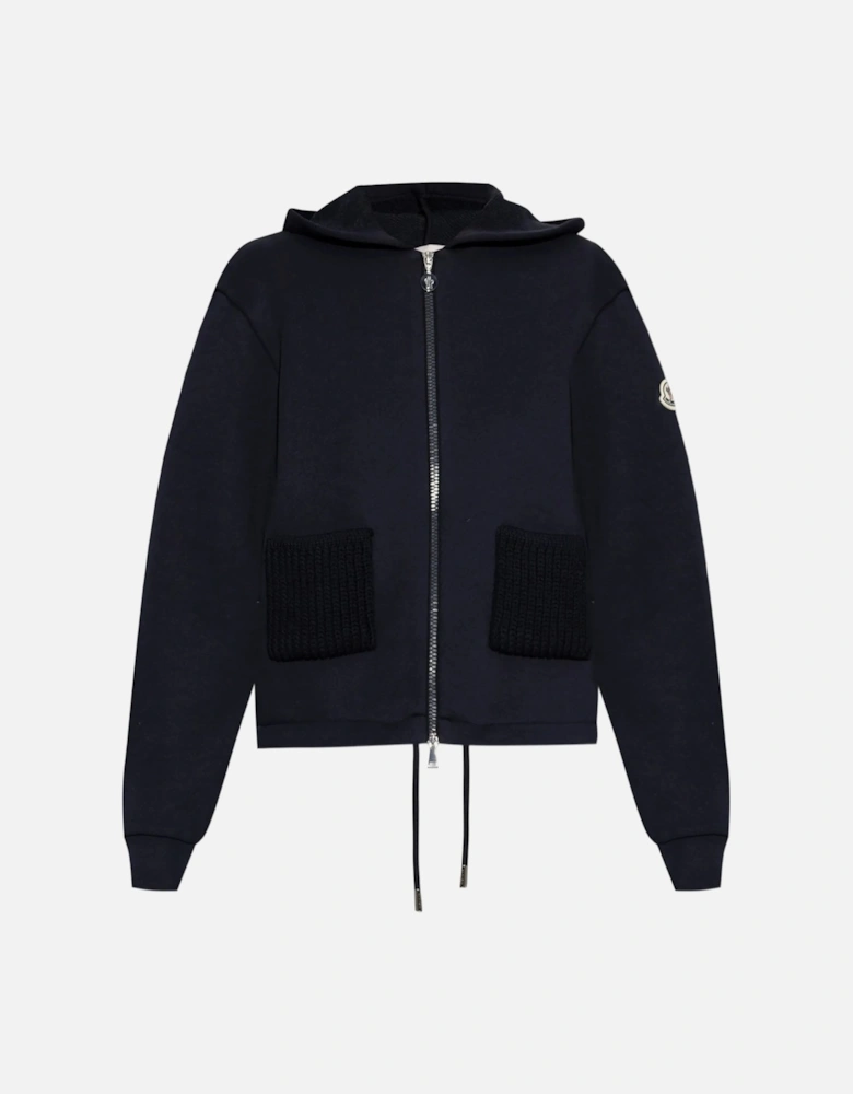 Womens Archive Logo Hooded Top Navy
