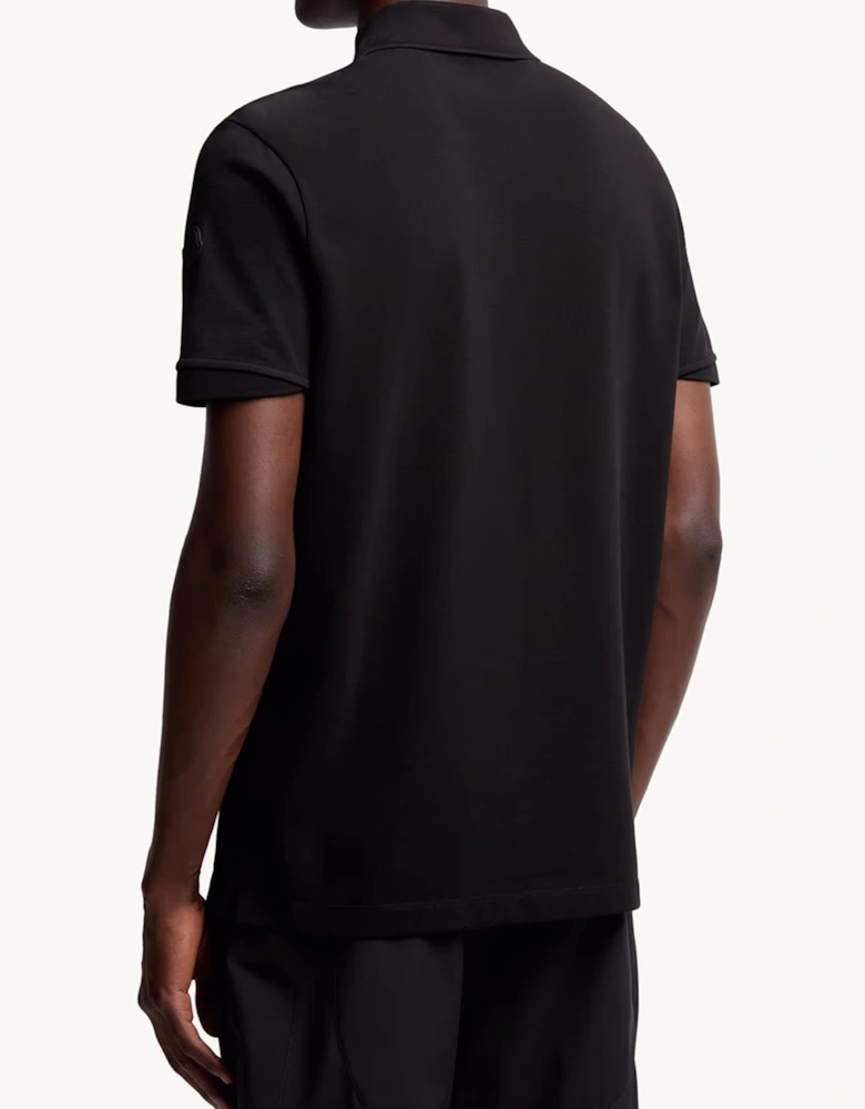 Zip Tonal Polo Black